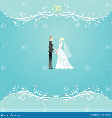 Wedding card stock vector. Illustration of elegant, border - 31250717