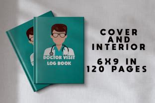 DOCTOR VISIT LOG BOOK | INTERIOR & COVER Graphic by Hamza Charqui · Creative Fabrica