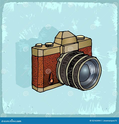 Cartoon Old Photo Camera Illustration, Vector Icon. Stock Vector - Image: 52163494