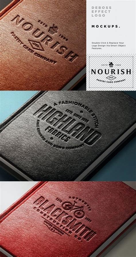 Download Leather Debossed Logo Mockup - DesireFX.COM