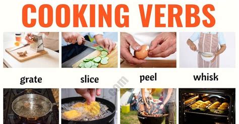 Cooking Terms! In this lesson, you will learn some important words related to cooking with ESL ...