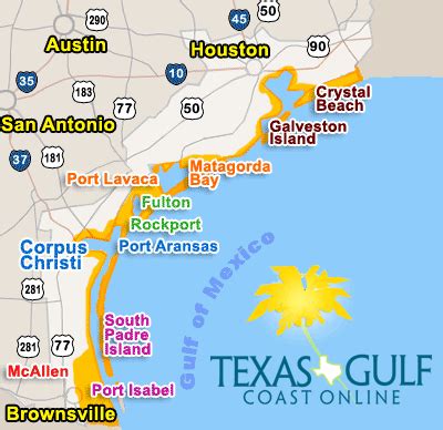 Map Of Texas Gulf Coast Beaches - Draw A Topographic Map