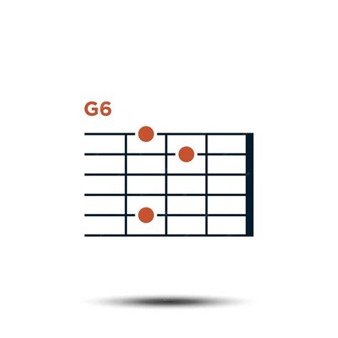 Premium Vector | G6 Basic Guitar Chord Chart Icon Vector Template