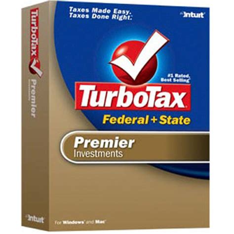 Intuit TurboTax Premier Federal + State Software 404197 B&H