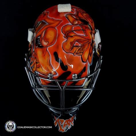 Carter Hart Unsigned Goalie Mask 2021 Philadelphia Venom Carnage ...