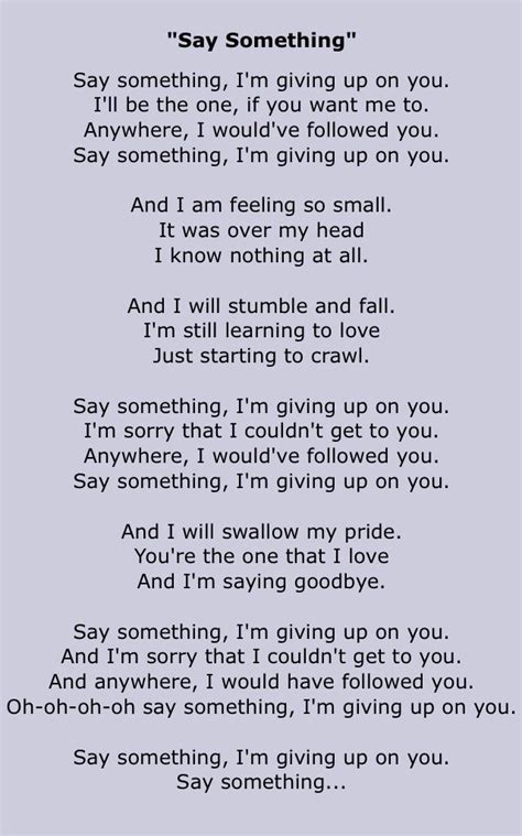 Something to say great gable lyrics - bagbpo