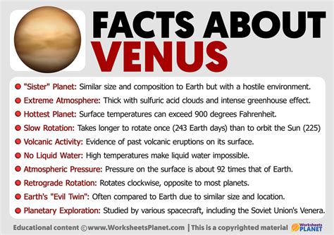 Facts about Venus