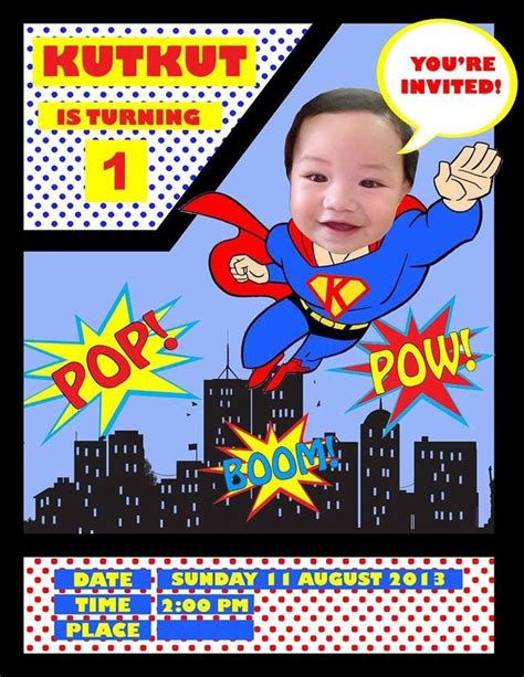 Colors : Free Printable Superman Birthday Invitation regarding Superman Birthday Card Template ...