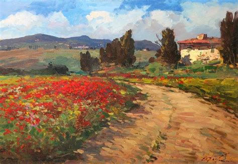 Tuscany Landscape Painting on Canvas Original Art Italy Art - Etsy ...