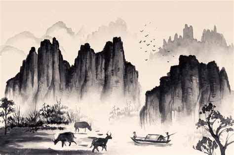 Chinese Landscape Background