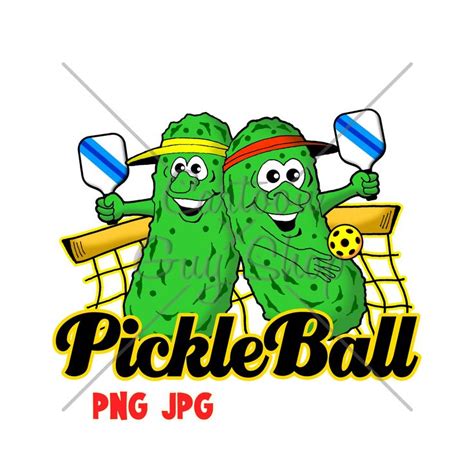 Pickleball Clipart Pickleball Pals Logo PNG JPG - Etsy in 2023 | Clip ...