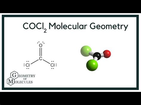 COCl2 Molecular Geometry, Bond Angles (Phosgene) - YouTube