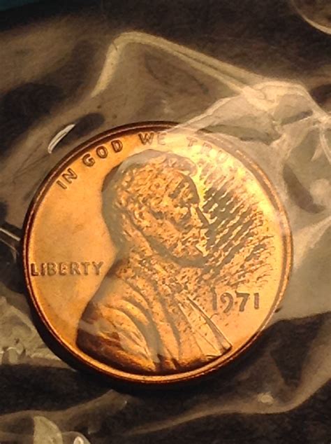 1971 1c doubled die obverse? | Coin Talk