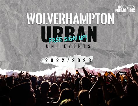 Wolverhampton Urban UNI Events 2022/2023 - FREE SIGN UP! at TBA ...