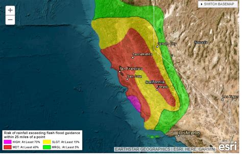 NWS Bay Area 🌉 on Twitter: "Excessive Rainfall Outlook shows high risk for coastal Monterey ...