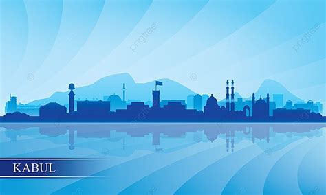 Kabul City Skyline Silhouette Background, Vintage, Culture, Modern ...