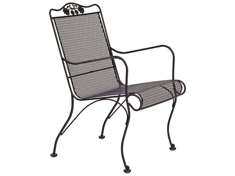 Woodard Briarwood Wrought Iron High Back Outdoor Patio Lounge Chair ...