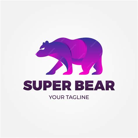 Free Vector | Bear logo template design