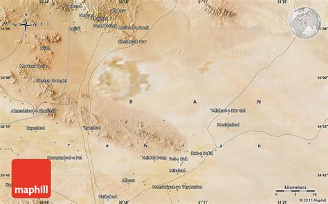 Satellite Map of Alborz