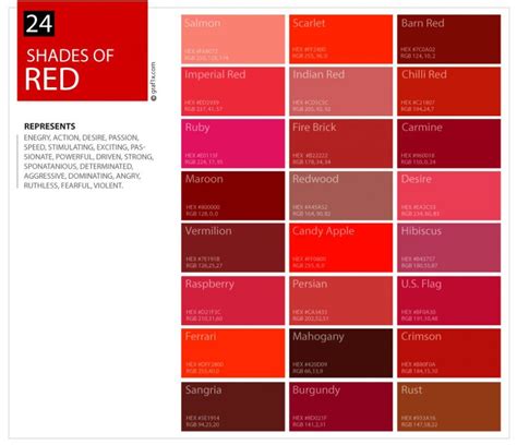 24 Shades of Blue Color Palette | graf1x.com | Shades of red color, Red colour palette, Blue ...