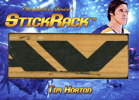 Tim Horton StickRack 2/5 – President's Choice Trading Cards