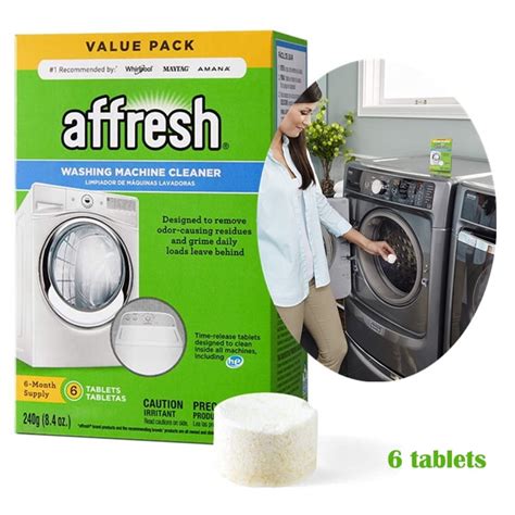 Affresh Washer Machine Cleaner, Front & Top Load Machines 6-Tablets, 8.4 oz - Walmart.com