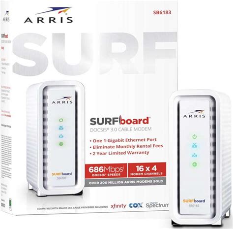 ARRIS SURFboard SB6183 Cable Modem – ApprovedModemList.com