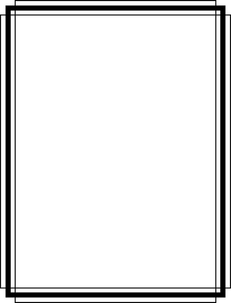 Border 6 by @Arvin61r58, simple black and white border, on @openclipart | Page borders design ...