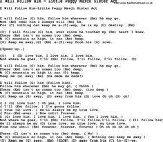 I Will Follow Him Chords - Sheet and Chords Collection