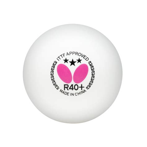 Butterfly 3-Star R40+ Plastic Table Tennis Ping Pong White Ball 40mm (9 Balls)