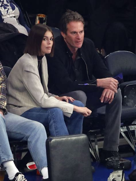 KAIA and Rande GERBER at Chicago Bulls vs New York Knicks Game 10/28 ...