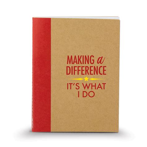 Making a Difference It’s What I Do Kraft Memo Book | Teacher Appreciation Gifts at Master ...