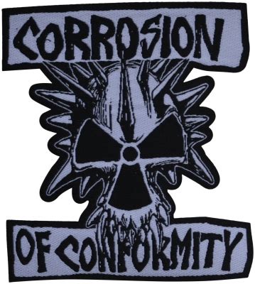 CORROSION OF CONFORMITY - Skull Logo - 8,1 cm x 9,1 cm - Patch-166866