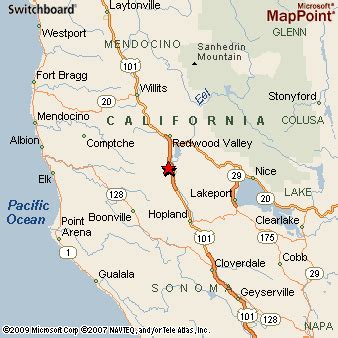 Where is Ukiah, California? see area map & more