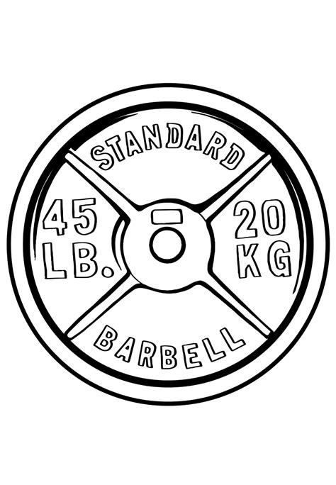 45lb Weight Plate SVG File | Create Adrenaline