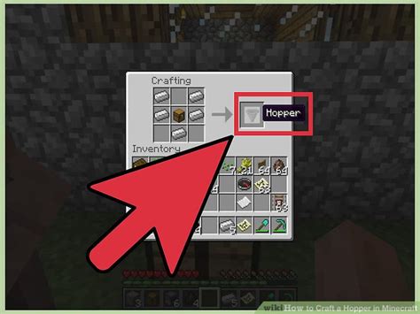 How to Craft a Hopper in Minecraft: 12 Steps (with Pictures)