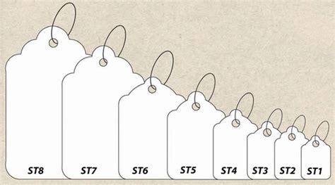 Merchandise String Tags - 15/16 x 1 1/2 String Tags #ST4