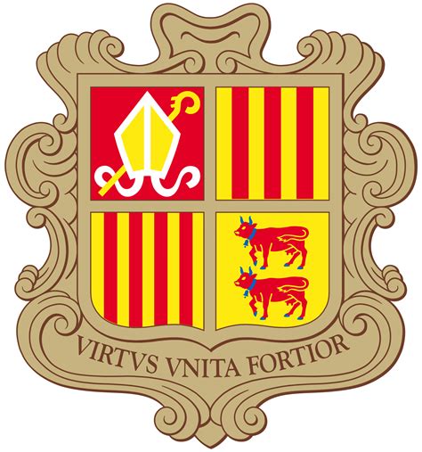 Coat of arms of Andorra | Coat of arms, Andorra, Andorra flag