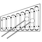 Vector illustration of xylophone | Free SVG