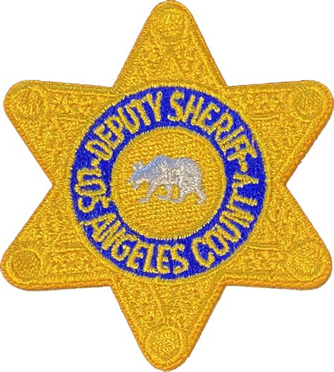 LOS ANGELES COUNTY SHERIFF'S DEPARTMENT STAR PATCH: Deputy Sheriff ...