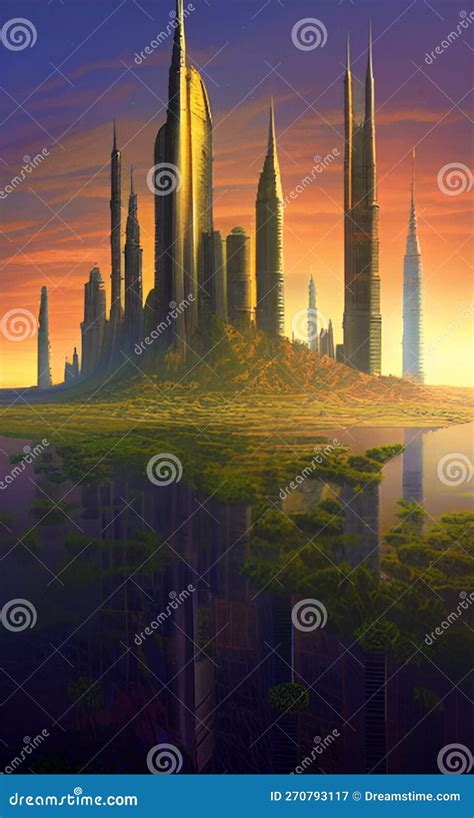 Tallest Building Concept Design Stock Illustration - Illustration of ...