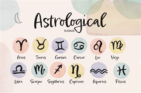 Astrological Symbols | Symbol Fonts ~ Creative Market