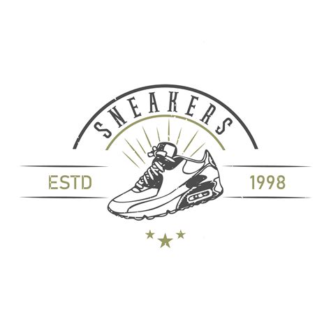 Sneakers shop logo design. Shoes store. Sneaker vector illustration ...