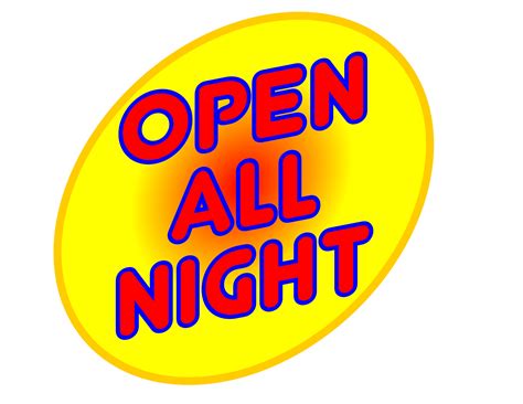 Clipart - OPEN ALL NIGHT