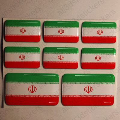 Sticker Iran Resin Domed Stickers Iran Flag 3D Vinyl Adhesive Decal Car | eBay