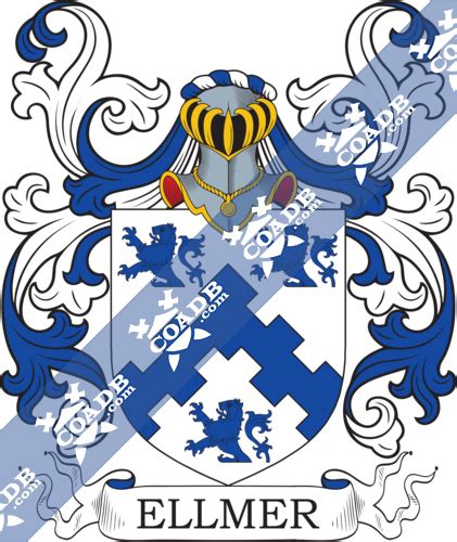 Elmer Family Crest, Coat of Arms and Name History