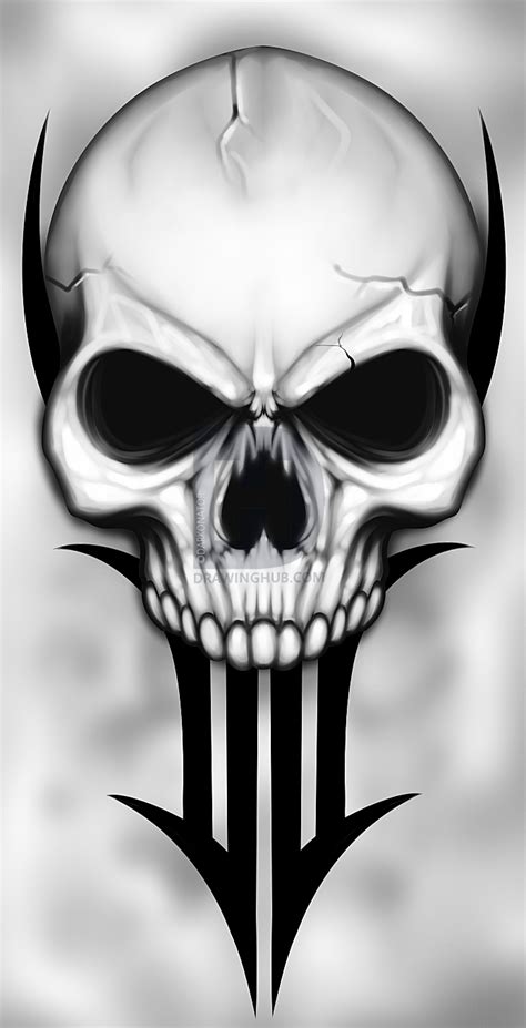 Skull Head Drawing Realistic | Drawing Skill