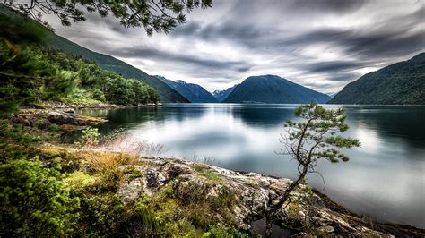 Picture Norway Sognefjord Dragsviki Nature Mountains Lake 1920x1080