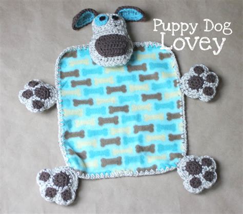 Puppy Dog Lovey Blanket | AllFreeCrochet.com