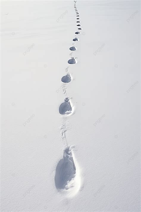 Footprints In The Snow Background Wallpaper Image For Free Download - Pngtree